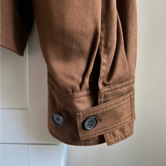 NEW!!! ZARA PLEATED JACKET WITH TABS ZW COLLECTION Size L - Picture 9 of 13